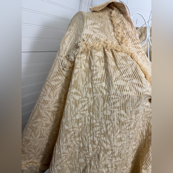 Solitaire Beige Textured Women's Blouse - Picture 2 of 7